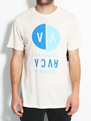 RVCA VA Detached Vintage Dye Tee Almond MD