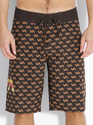 RVCA VA Tri Bar Boardshorts Brown 36
