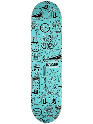 Roger Doodler Teal Deck  8.12 x 32.25