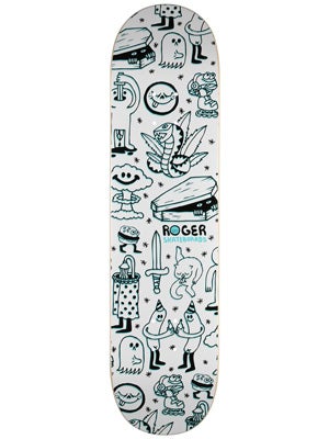 Roger Doodler White Deck  8.0 x 32
