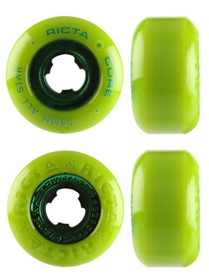 Team All Star Wheels Green Chrome 54mm