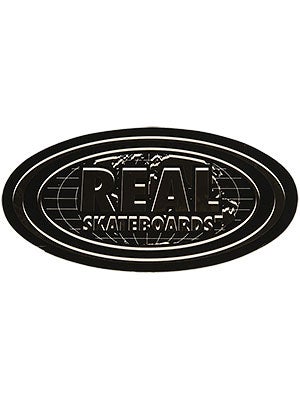 Real Bold World Oval Sticker Medium GOLD