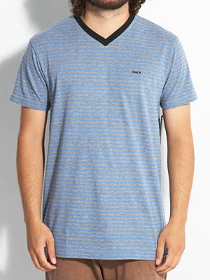 RVCA Grain Knit V-Neck Blue MD