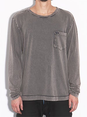 RVCA Solstice L/S Crew Knit Shirt Smoke SM