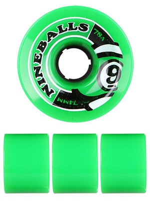 Sector 9 Nineballs Green Wheels 74mm