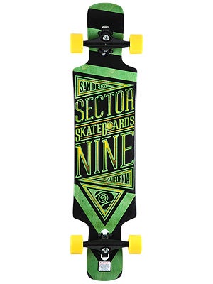 Sector 9 Slingshot Platinum Green Complete 9.5x40.5