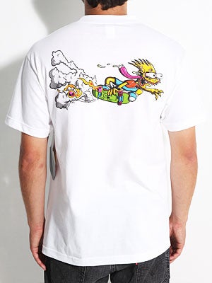Santa Cruz Simpsons Bart Slasher Tee White MD