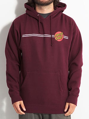 Santa Cruz Classic Dot Hoodie Maroon SM