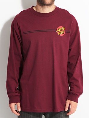 Classic Dot Longsleeve Tee Burgundy SM