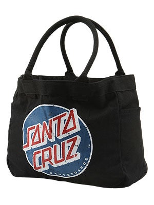 Santa Cruz Classic Dot Tote Bag  Black
