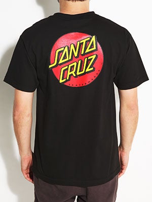Santa Cruz Classic Dot Tee Black SM