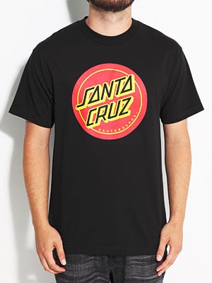 Santa Cruz Cruz Dot Tee Black/Red MD