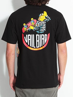 Santa Cruz Simpsons Jail Bird Tee Black SM