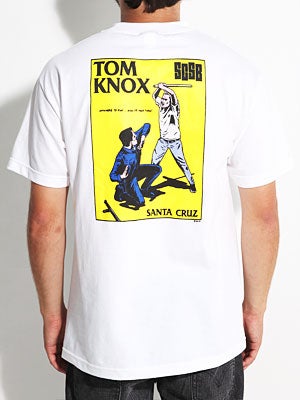 Santa Cruz Knox Cop Beater Tee White SM
