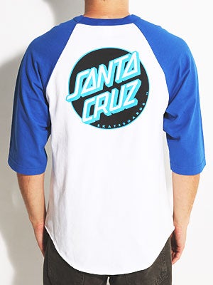 Santa Cruz Other Dot Raglan White/Royal LG