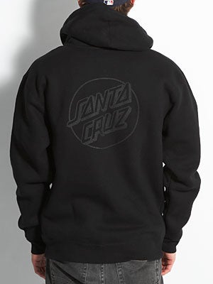 Santa Cruz Opus Dot Heavyweight Hoodzip Black MD