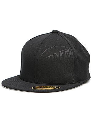 Santa Cruz Opus Flexfit Hat Black SM/MD