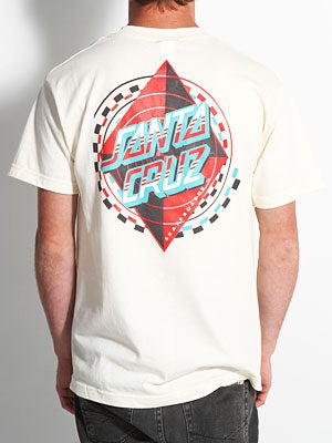 Santa Cruz Recoil Dot Tee Cream SM