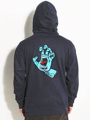 Santa Cruz Screaming Hand Hoodie Navy SM