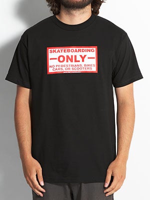 Santa Cruz Skateboarding Only Tee Black MD