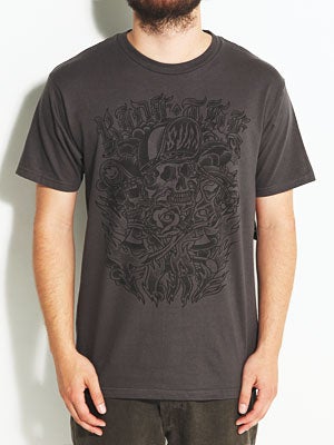 Spitfire Burnt Tee Charcoal/Black MD