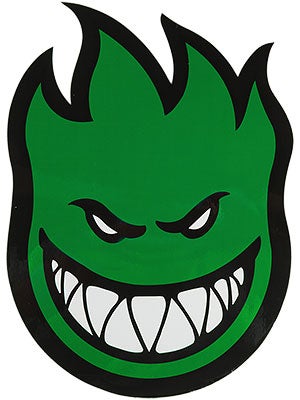 Spitfire Fireball Sticker Large GREEN