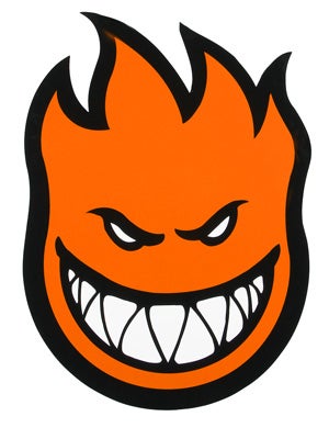 Spitfire Fireball Sticker Large ORANGE