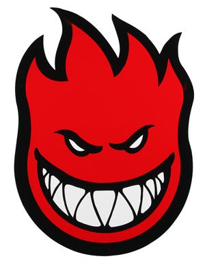 Spitfire Fireball Sticker X-Large RED