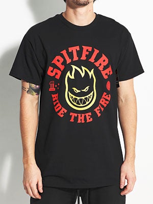 Spitfire Full Circle Premium Tee Black/Red MD