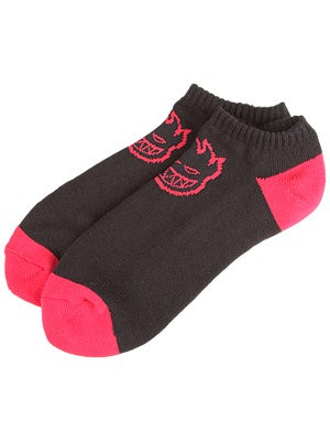 Firehead No Show Socks Black/Red One Size