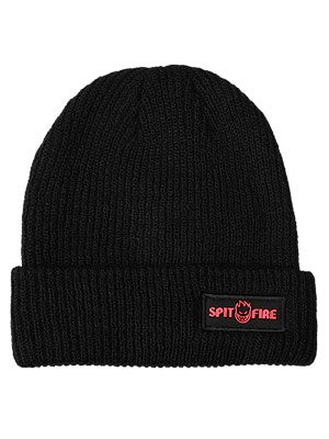 Spitfire Pinned Cuff Beanie Black One Size