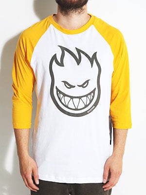 Spitfire Bighead #1 3/4 Shirt White/Yellow XL