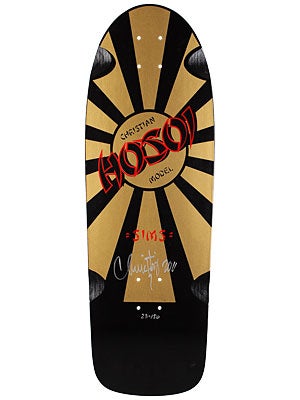 Sims Hosoi Ltd. Edition Signed Black/Gold Deck 10 x 30