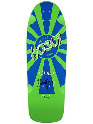 Sims Hosoi Ltd. Edition Signed Green/Blue Deck  10 x 30