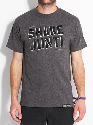 Shake Junt Stencil Tee Heather Charcoal XL