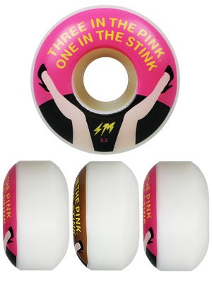 Skate Mental Three In Pink Wheels 53mm