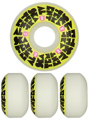 Skate Mental Stacked Yellow Logo Wheels 51mm