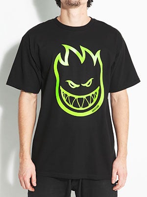 Spitfire Bighead Tee Black/Glow SM