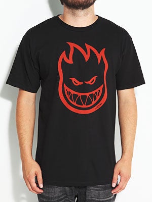 Spitfire Bighead Tee Black/Red SM
