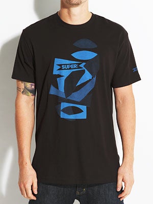 SUPERbrand Cutup Premium Tee Black SM