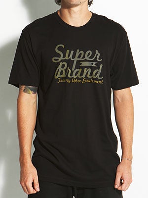 SUPERbrand Flux Tee Black MD