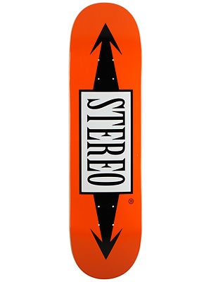 Stereo Arrows Standard Orange Deck  8.375 x 32