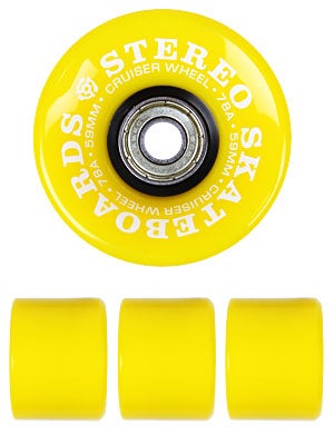 Stereo Vinyl Cruiser 78a Yellow Wheels