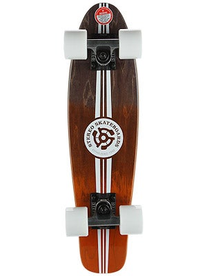 Stereo Wooden Vinyl Cruiser Complete  Black/Orange