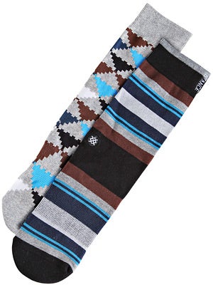 Stance Mix Match Vortex Socks  Grey