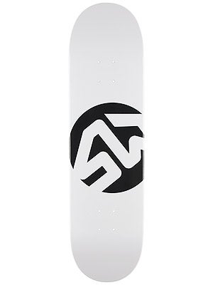 Skate Warehouse Dot Icon White Deck 8.5 x 32.25