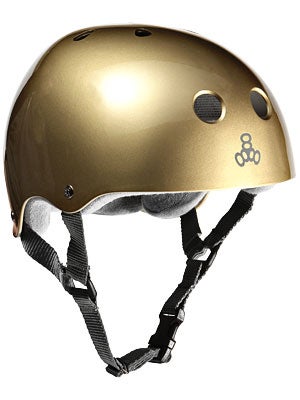 Triple 8 Brainsaver Helmet Metallic Gold MD