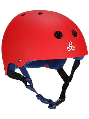 Triple 8 Brainsaver Helmet  United Red Rubber