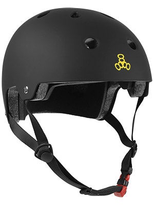 Triple 8 Brainsaver Dual Certified Helmet  Black Rubber