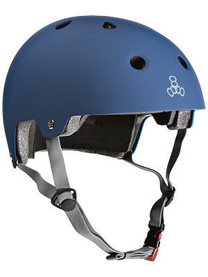 Triple 8 Brainsaver Dual Certified Helmet Blue Rubber